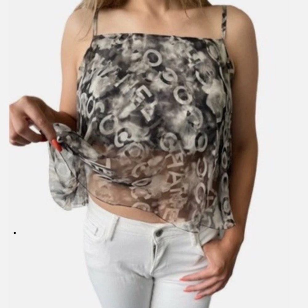 Chanel silk top size 38